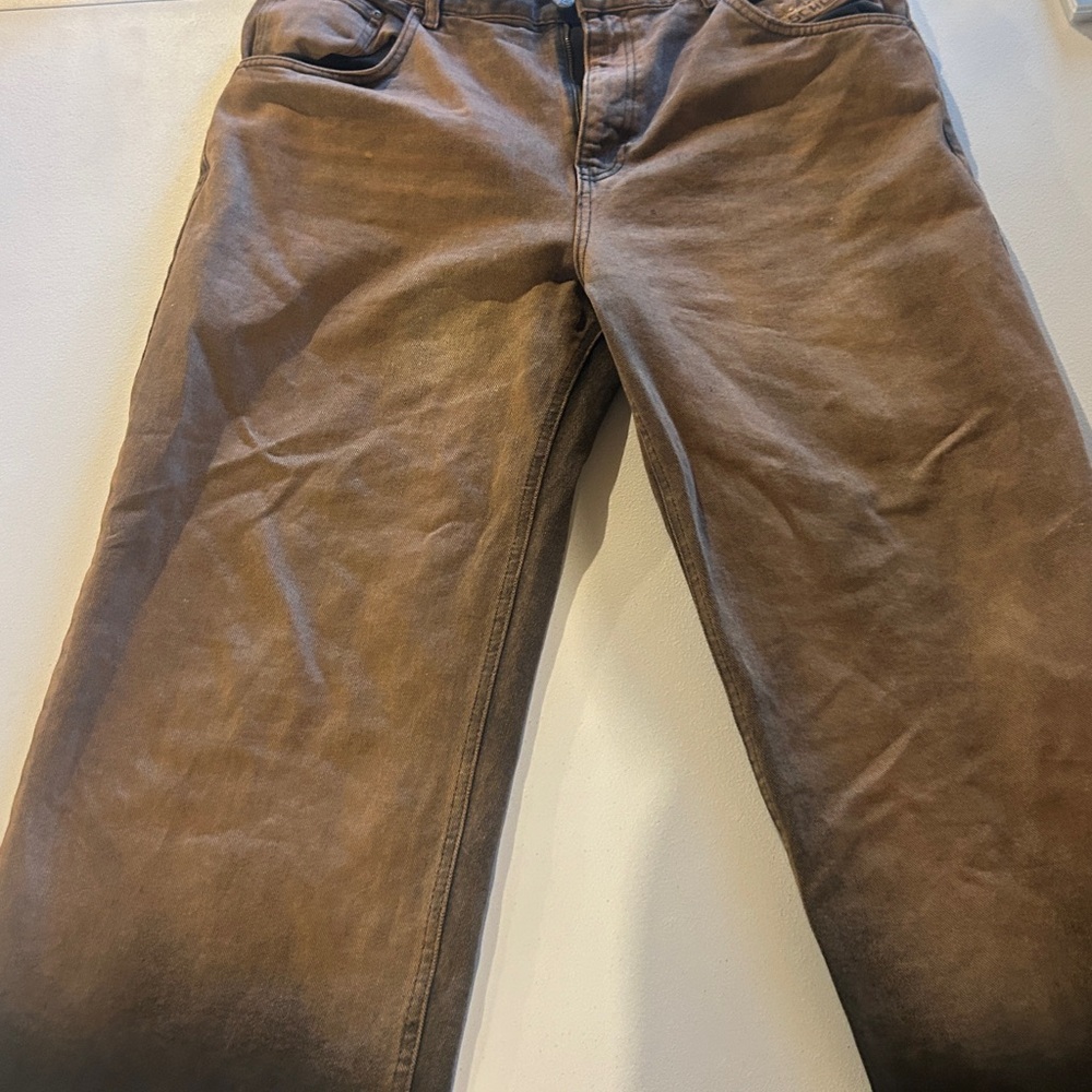 SCHUTZ Men's Tan Straight Jeans